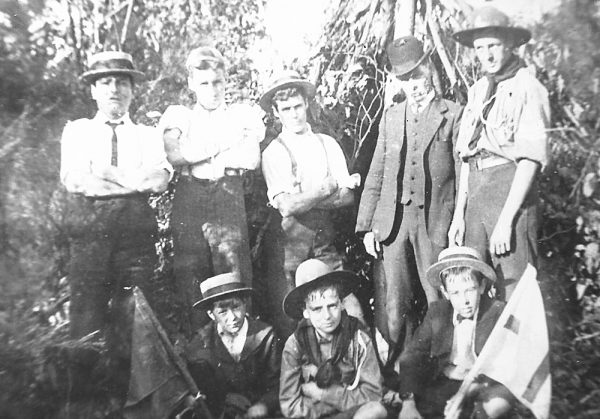 Boy Scouts at Ramseys Bush 1908